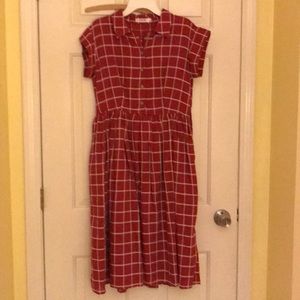 Red Checkered Dress